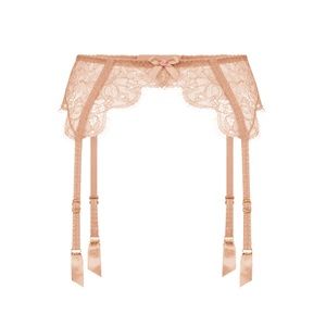 NWT Agent Provocateur Lorna Suspender Praline